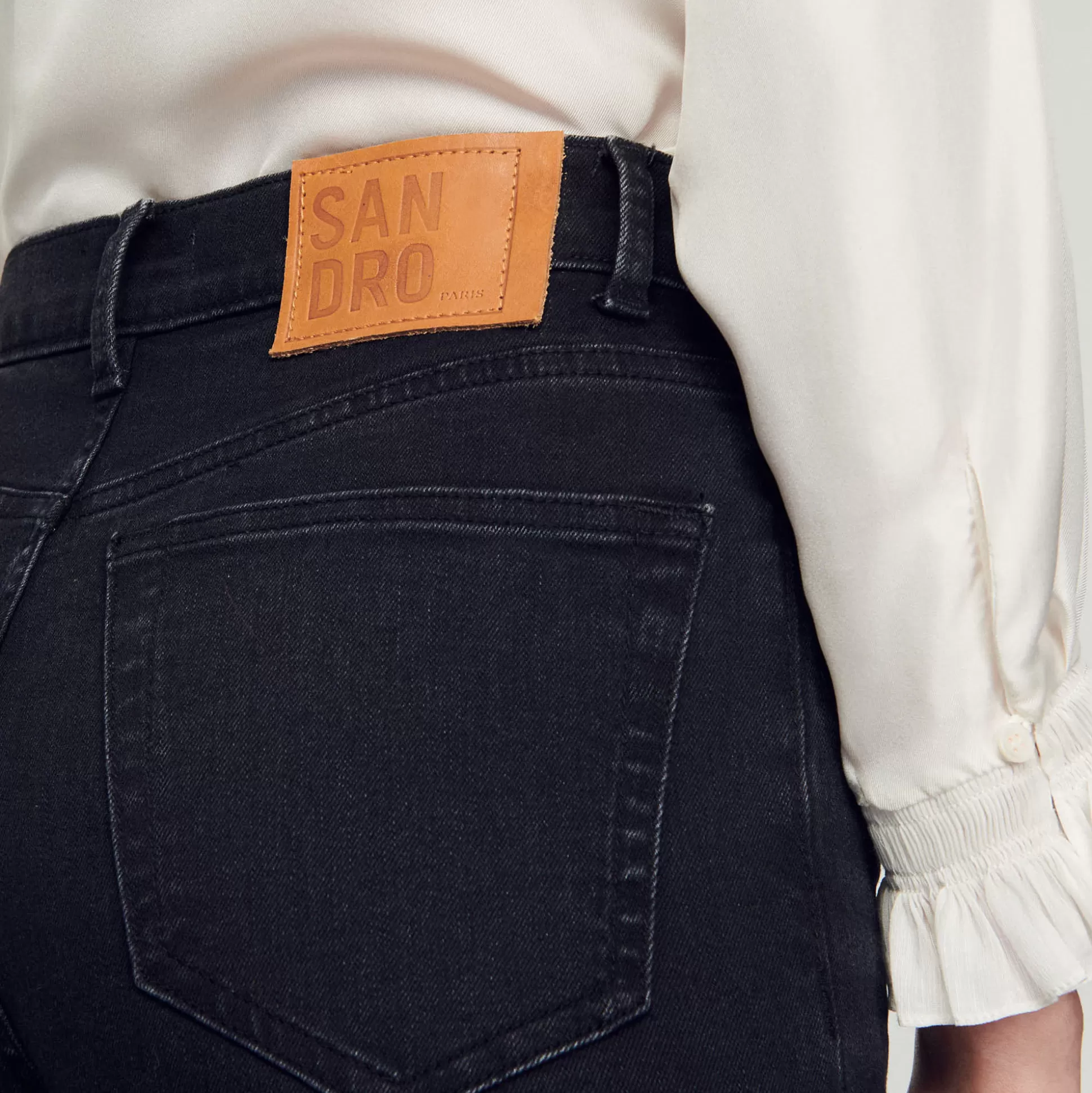 Best Sale Jeans Dritti A Taglio Vivo Donna Jeans