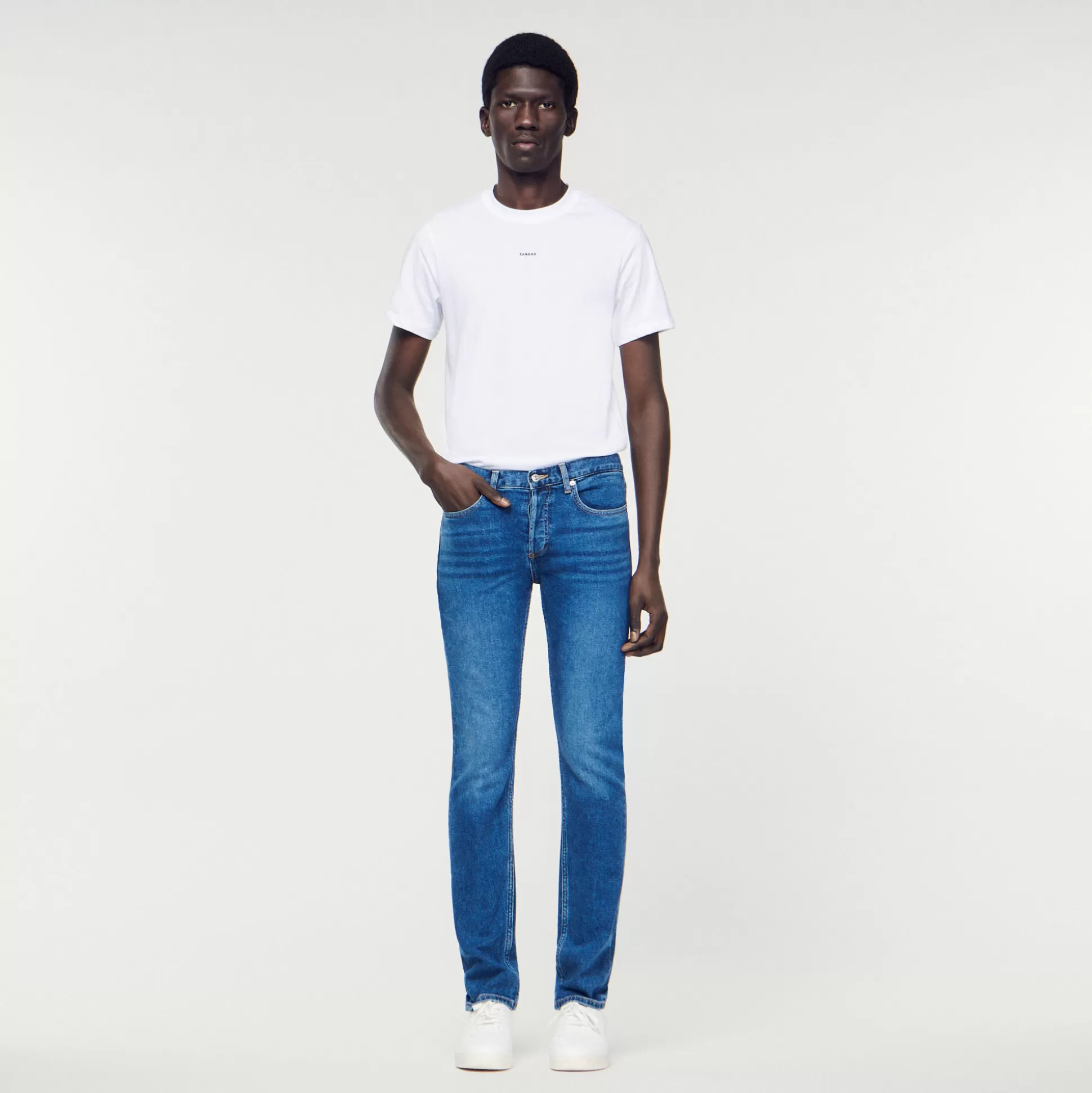 Hot Jeans Slim Con Lavaggio Waterless Uomo Jeans