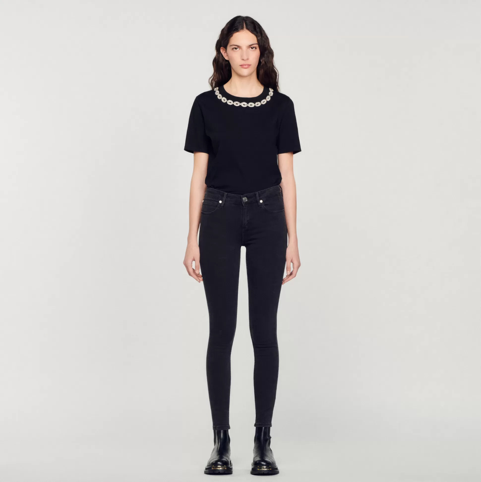 Clearance Jeans Slim Vita Normale Donna Jeans