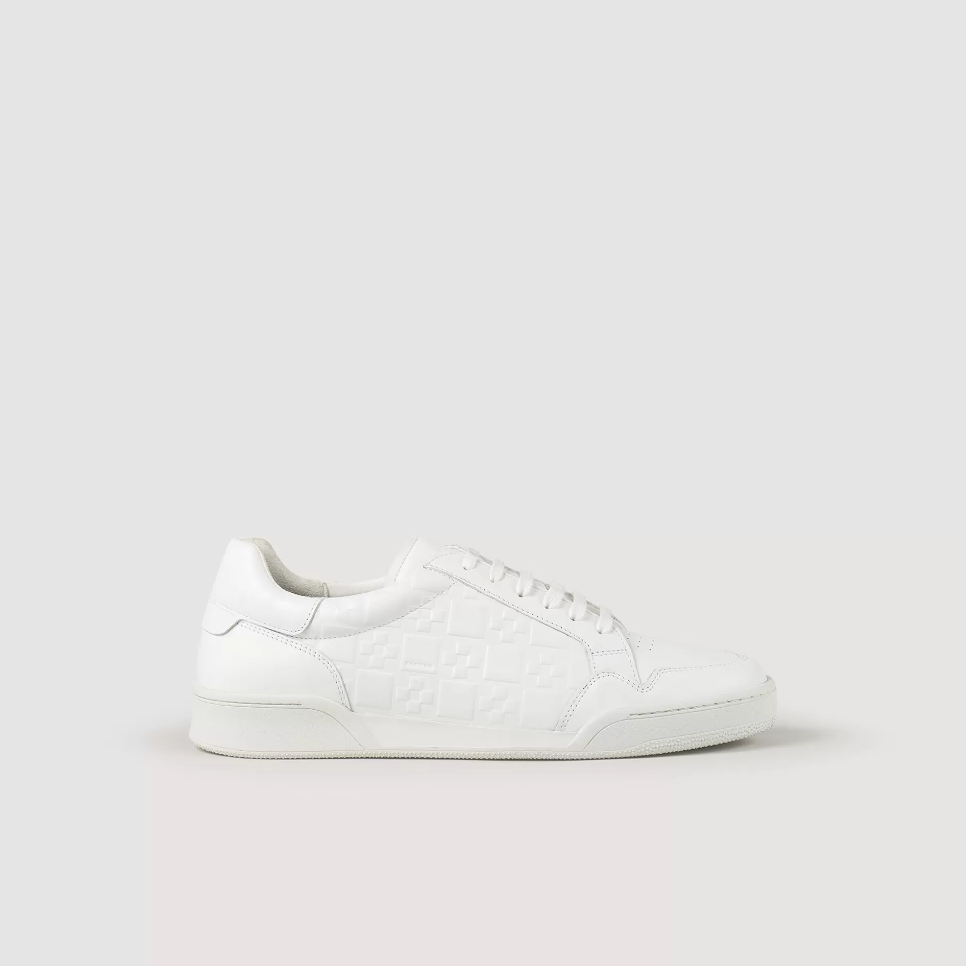 Flash Sale Sneaker In Pelle Goffrata Square Cross Uomo Sneakers