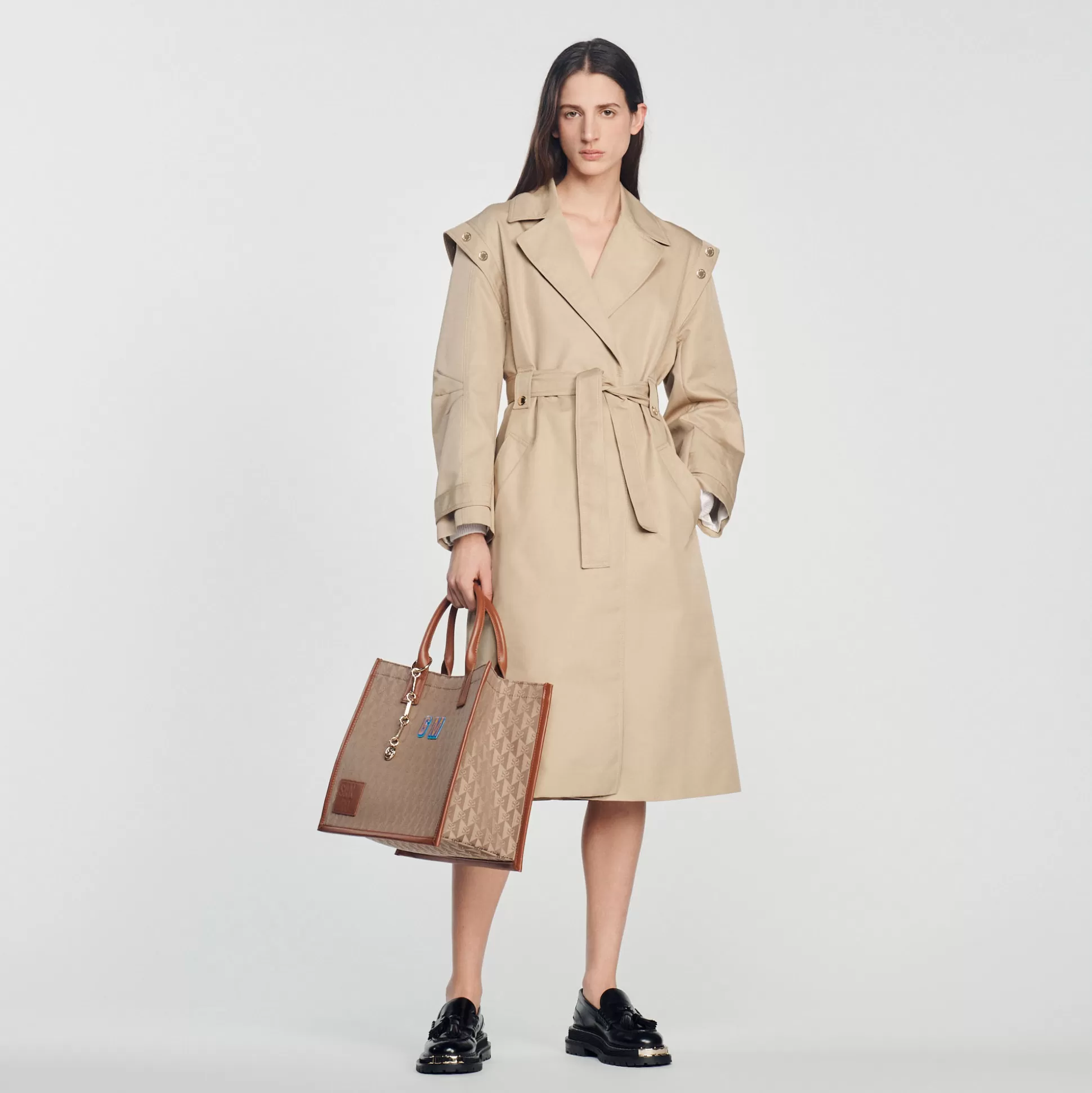 Cheap Trench Con Collo Ampio Donna Cappotti