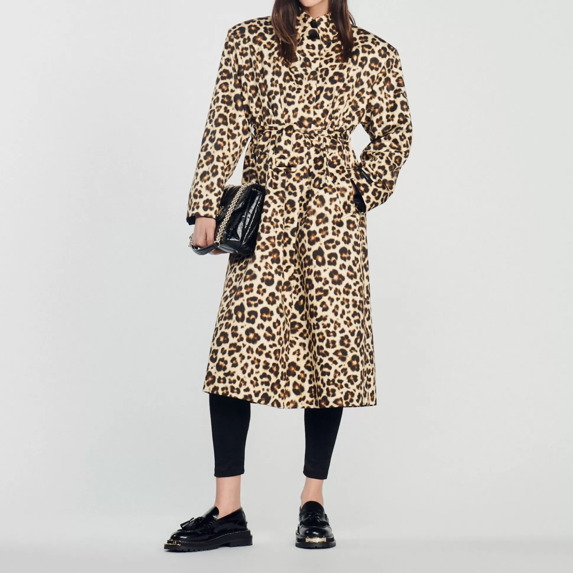 Shop Trench Oversize Leopardato Donna Cappotti