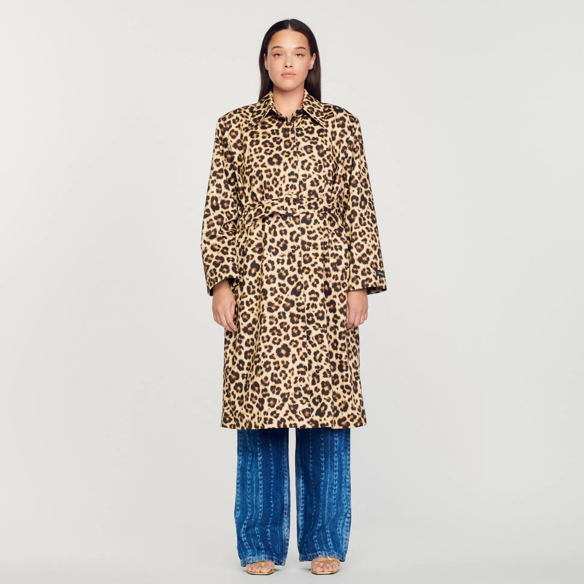 Shop Trench Oversize Leopardato Donna Cappotti